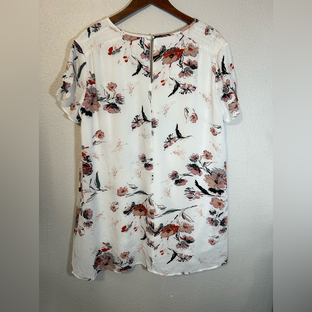 Umgee Floral Peasant Tunic Top Size Small - Picture 6 of 10